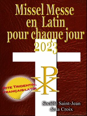 cover image of Missel Messe en Latin pour chaque jour